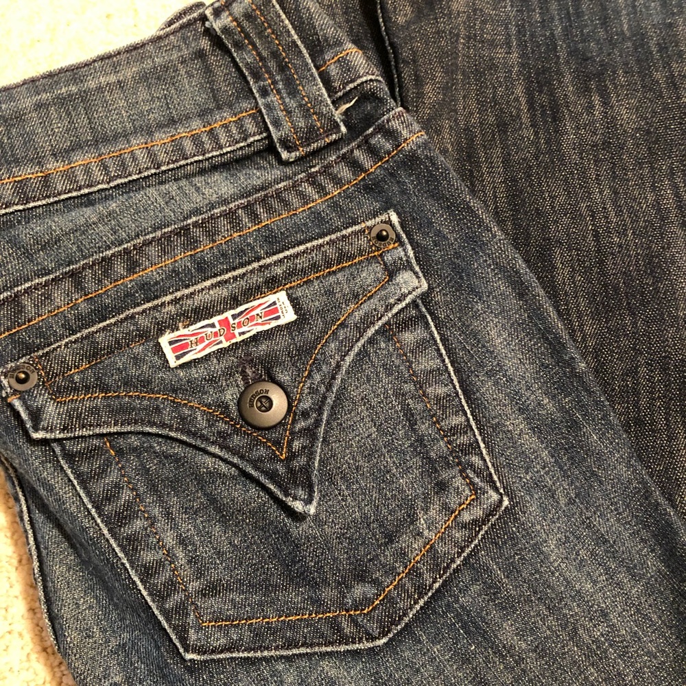 HUDSON Dark Wash Denim Jeans